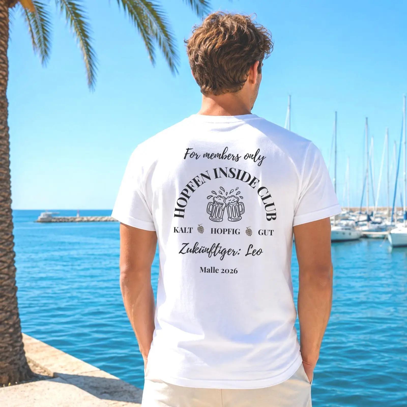 Men'S Grooming Club - T-shirt personnalisé Hopfen Inside Club pour