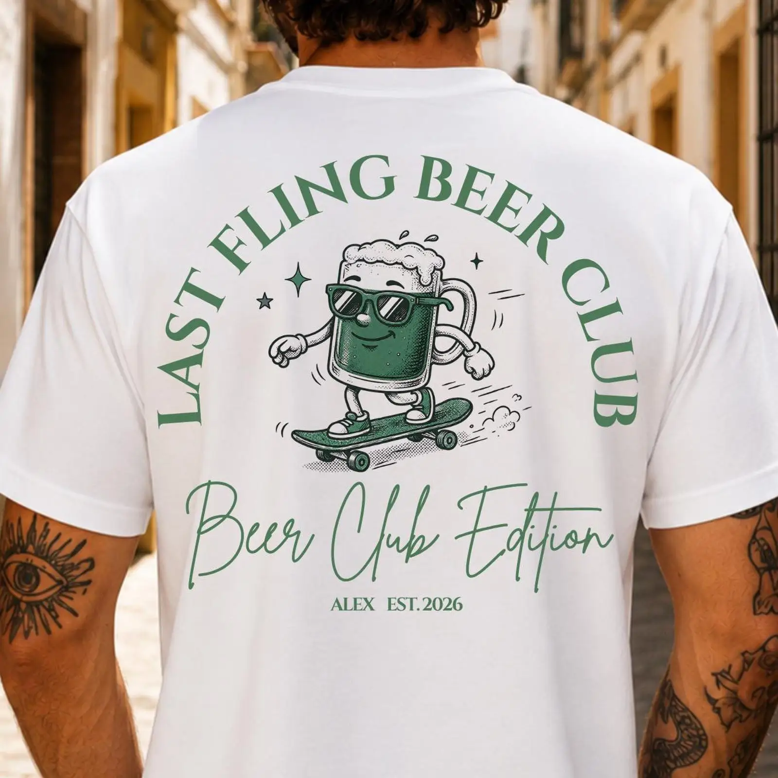 Men'S Grooming Club - T-shirt pour hommes Last Fling Beer