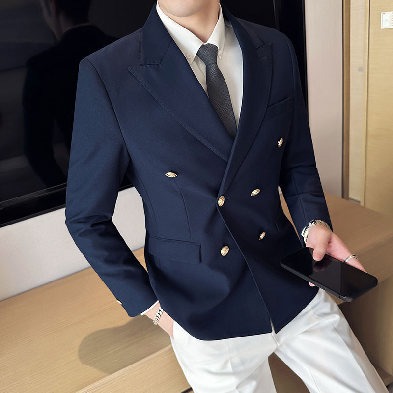 Men'S Grooming Club - Veste de smoking croisée pour homme,