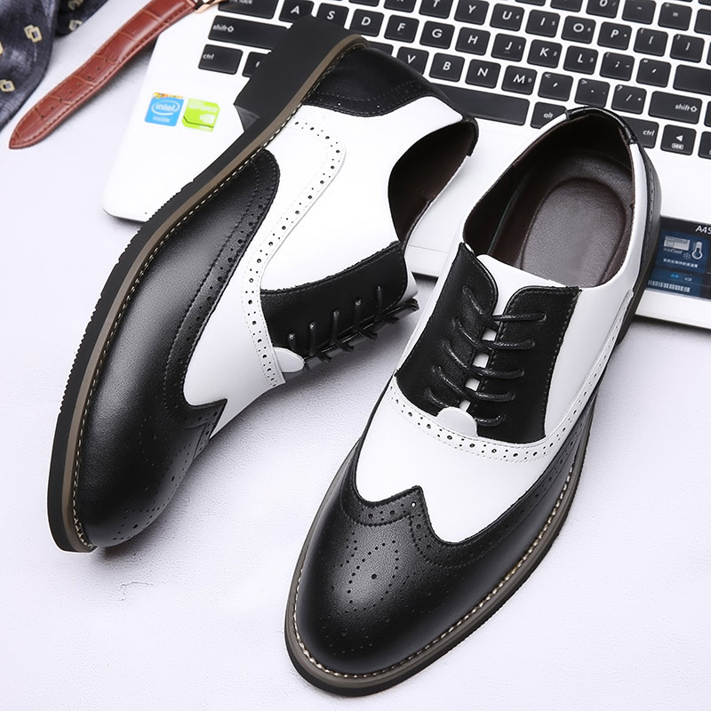Men'S Grooming Oxford - Chaussures provoqué en cuir véritable pour