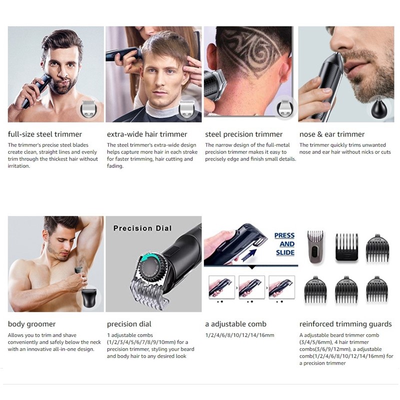 Tondeuse à cheveux tout-en-un  - Quality Men'S Grooming Kit avis et prix